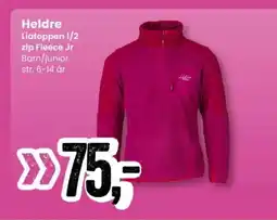 Sport Outlet Heldre Liatoppen 1/2 zip Fleece Jr tilbud