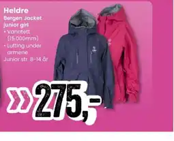 Sport Outlet Heldre Bergen Jacket junior girl tilbud
