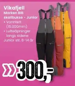 Sport Outlet Vikafjell Marken BIB skallbukse - Junior tilbud