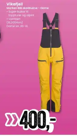 Sport Outlet Vikafjell Marken BIB skallbukse - Dame tilbud