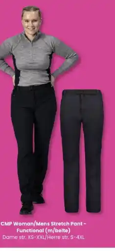 Sport Outlet CMP Woman/Mens Stretch Pant - Functional (m/belte) tilbud