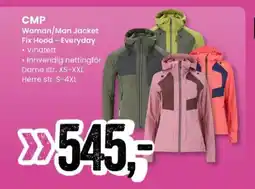Sport Outlet CMP Woman/Man Jacket Fix Hood - Everyday tilbud