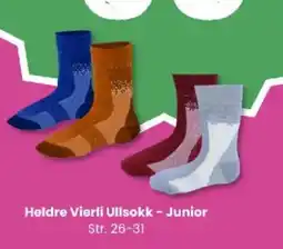 Sport Outlet Heldre Vierli Ullsokk - Junior tilbud