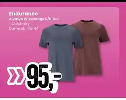 Sport Outlet Endurance Alvalyn W Melange S/S Tee tilbud