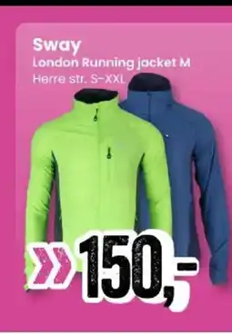 Sport Outlet Sway London Running jacket M tilbud