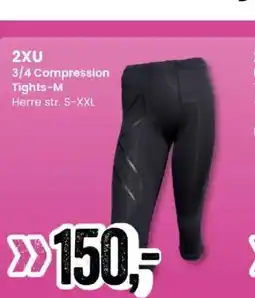 Sport Outlet 2XU 3/4 Compression Tights-M tilbud