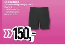 Sport Outlet Endurance Tech-Run M Lightweight 2-in-1 Shorts 5 tilbud