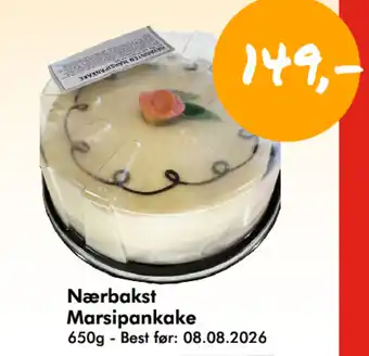 Havaristen Nærbakst marsipankake tilbud
