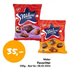 Havaristen NIDAR Favoritter tilbud