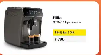 Philips EP2224/10, Espressomaskin