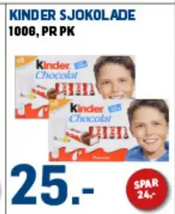 Price Lagerbutikk Kinder sjokolade tilbud