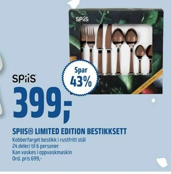 Coop Obs Spiis® limited edition bestikksett tilbud