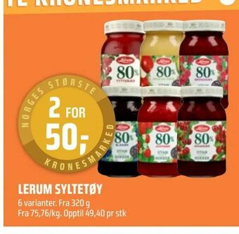 Coop Obs Lerum syltetøy tilbud