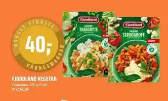 Coop Obs Fjordland vegetar tilbud