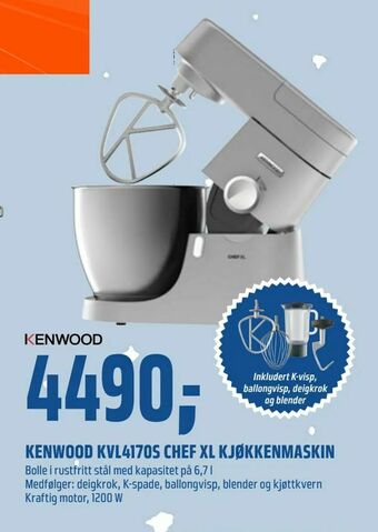 Coop Obs Kenwood kvl4170s chef xl kjøkkenmaskin tilbud