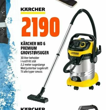 Obs Bygg Kärcher wd 6 premium grovstøvsuger tilbud