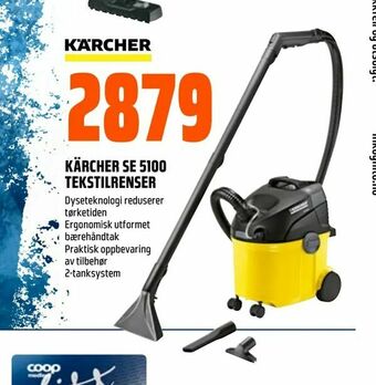 Kärcher se 5100 tekstilrenser