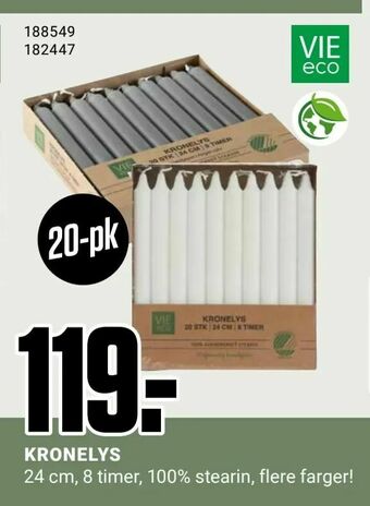 Europris Kronelys tilbud