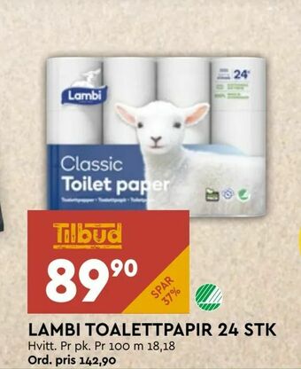 Coop Mega Lambi toalettpapir tilbud