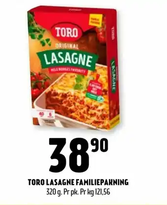 Coop Prix Toro lasagne familiepakning tilbud