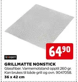jem & fix GRILLMATTE NONSTICK tilbud