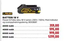 jem & fix BATTERI 18 V tilbud