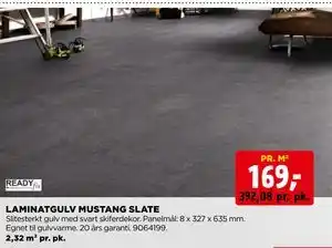 jem & fix LAMINATGULV MUSTANG SLATE tilbud
