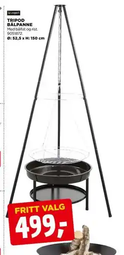 jem & fix TRIPOD BÅLPANNE tilbud