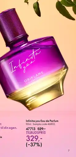 Oriflame Infinita you Eau de Parfum tilbud