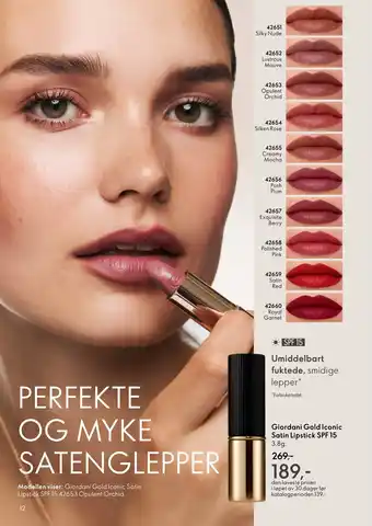 Giordani Gold Iconic Satin Lipstick SPF 15