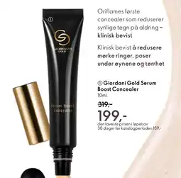 Oriflame Giordani Gold Serum Boost Concealer tilbud