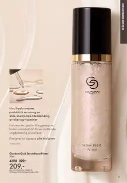 Oriflame Giordani Gold Serum Boost Primer tilbud