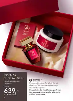 Oriflame Essenza Supreme Sett tilbud