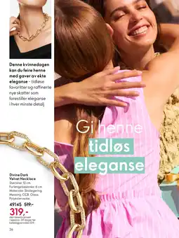 Oriflame Divine Dark Velvet Necklace tilbud