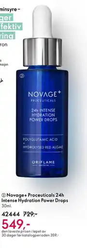 Oriflame Novage+ Proceuticals 24h Intense Hydration Power Drops tilbud