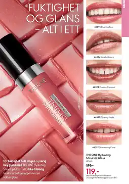 Oriflame THE ONE Hydrating Shine Lip Gloss tilbud