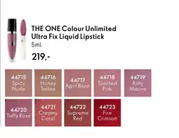 Oriflame THE ONE Colour Unlimited Ultra Fix Liquid Lipstick tilbud
