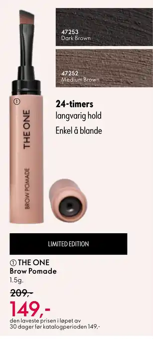 Oriflame THE ONE Brow Pomade tilbud