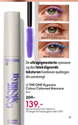 Oriflame THE ONE Hypnotic Colour Coloured Mascara tilbud