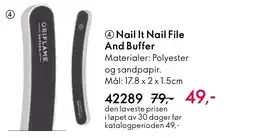 Oriflame Nail It Nail File And Buffer tilbud