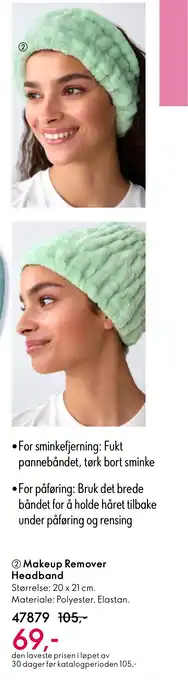 Oriflame Makeup Remover Headband tilbud