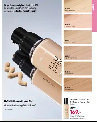 Oriflame THE ONE Illuskin Glow Reflective Foundation tilbud
