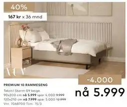 Skeidar PREMIUM 10 RAMMESENG tilbud