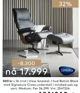 Skeidar View lenestol tilbud