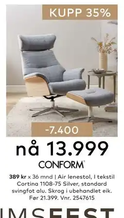 Skeidar Air lenestol tilbud