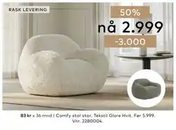 Skeidar Comfy stol stor tilbud