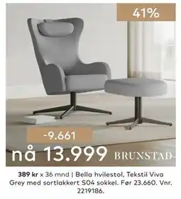 Skeidar Bella hvilestol tilbud