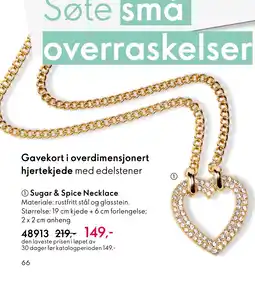Oriflame Sugar & Spice Necklace tilbud