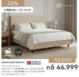 Skeidar ZENON KONTINENTAL tilbud