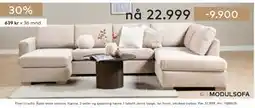 Skeidar Pixel U-sofa tilbud